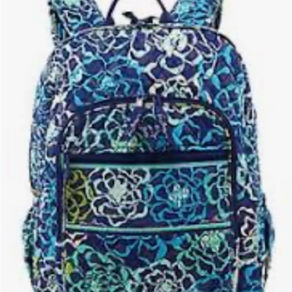 Vera Bradley Blue Floral Backpack - Picture 4 of 4